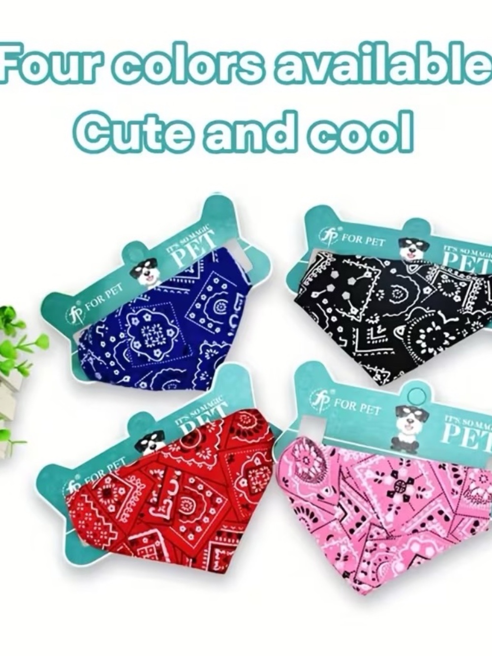 Dog Bandana 4pcs